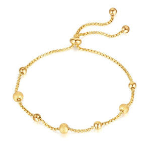 925 Silver Bracelet Frosted Beads 18k Bracelet For Women