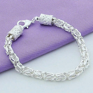 925 Sterling Silver Chain Bracelet Hand Chain Men