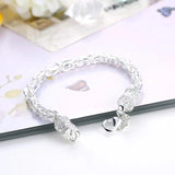 925 Sterling Silver Chain Bracelet Hand Chain Men