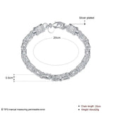 925 Sterling Silver Chain Bracelet Hand Chain Men