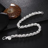 925 Silver Scare Buckle Bracelet Men Women Wedding Gift