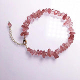 14K Filled Crushed Crystal Bracelet - Quartz Jewelry