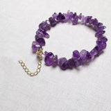 14K Filled Crushed Crystal Bracelet - Quartz Jewelry