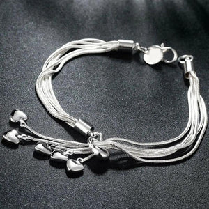 Delicate 925 Sterling Silver Bracelet Snake Chain