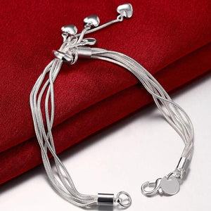Delicate 925 Sterling Silver Bracelet Snake Chain