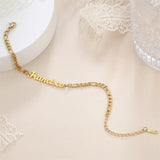 Lemegeton Stainless Steel Name Bracelet Chain Pendant
