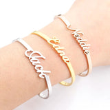 Personalized Stainless Steel Nameplate Bracelet for Women