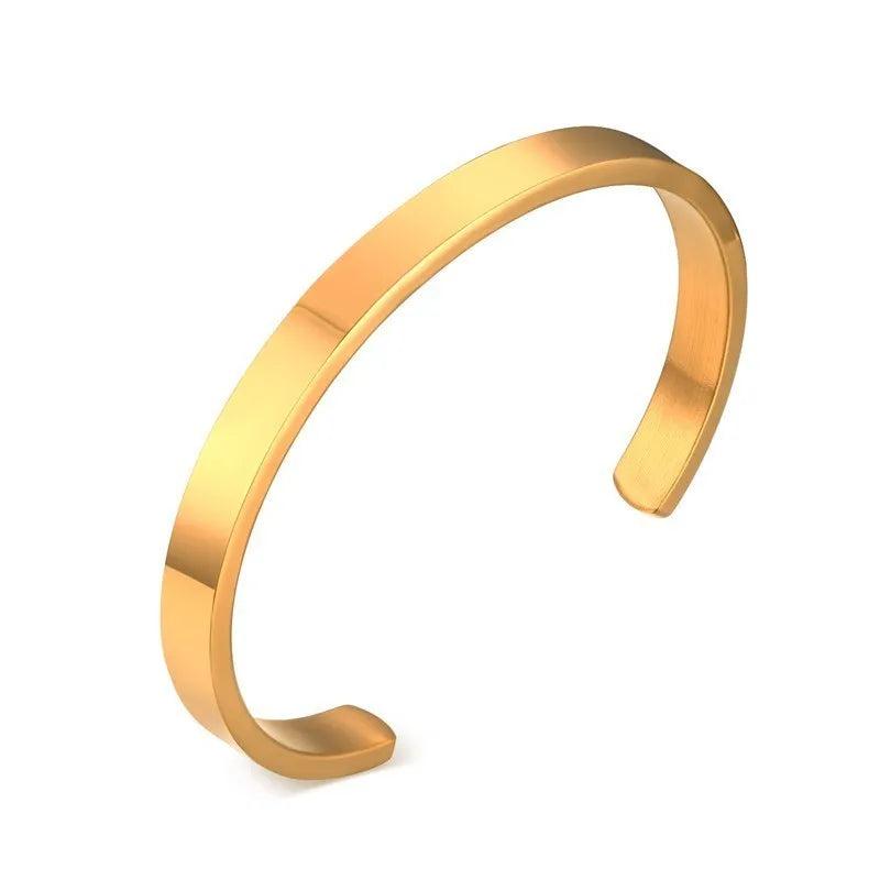 Personalized Rose Cuff Bracelet Coordinate Bangle