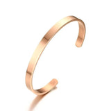 Personalized Rose Cuff Bracelet Coordinate Bangle