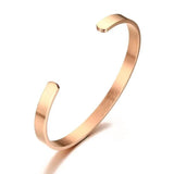 Personalized Rose Cuff Bracelet Coordinate Bangle