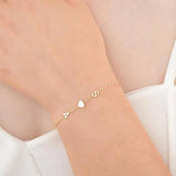 Stainless Steel Letter Bracelet for Women's Jewelry