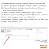 Personalized Leather Medical Alert ID Bracelet DIABETES