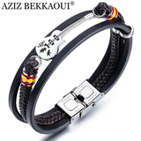 Personalized Stainless Steel Guitar Bracelet for Men