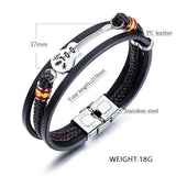 Personalized Stainless Steel Guitar Bracelet for Men