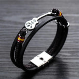 Personalized Stainless Steel Guitar Bracelet for Men