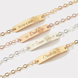 Baby Jewelry Charm Child ID Name Bracelets Stainless Steel Chain Nameplate