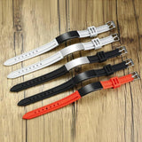 Men's Personalized ID Bar Bracelet with Silicone Band