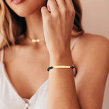 Personalized Braided Rope ID Bracelet for Women