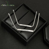 Engrave Name Date Bangle Bracelets Stainless Steel Couple Bracelets