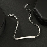 Engrave Name Date Bangle Bracelets Stainless Steel Couple Bracelets