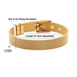 Personalized Initial Bracelet with Cubic Zircons