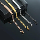 Engrave Name Date ID Bracelet Silver Stainless Steel