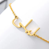 Stainless Steel Personalized Crown Name Bracelet for Women
