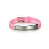 Personalized Nameplate Bracelet Stainless Steel ID Luminous Adjustable Gift