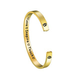 Custom Engraved Name Bracelet Stainless Steel Adjustable Bangle Gift