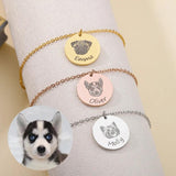 Personalized Pet Name Bracelet with Photo Avatar - Family Jewelry