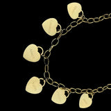 Personalized Love Heart Nameplate Bracelet Stainless Steel