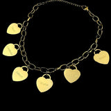 Personalized Love Heart Nameplate Bracelet Stainless Steel