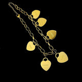 Personalized Love Heart Nameplate Bracelet Stainless Steel