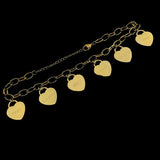 Personalized Love Heart Nameplate Bracelet Stainless Steel