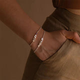 Birthstone Bracelet for Women Font Personalized Chain Bracelet