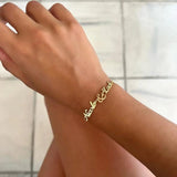 Custom Couple Name Bracelets Stainless Steel Letter Bracelet