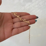 Custom Couple Name Bracelets Stainless Steel Letter Bracelet