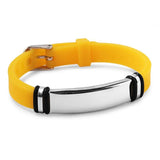 Adjustable ID Band Bracelet for Men Kids Personalize Jewelry