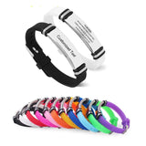 Adjustable ID Band Bracelet for Men Kids Personalize Jewelry