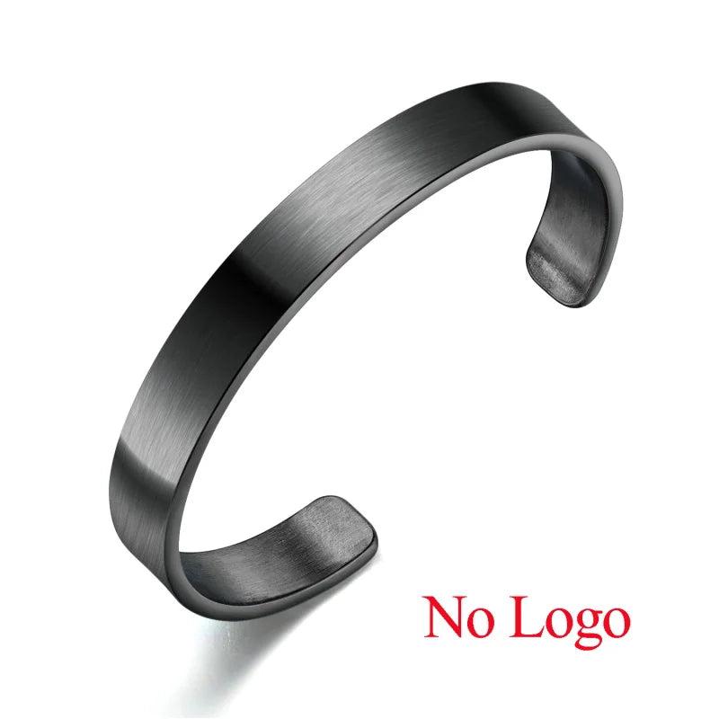 Customizable Stainless Steel Bracelet for Women with Engraving