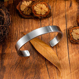 Customizable Stainless Steel Bracelet for Women with Engraving