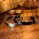 Customizable Stainless Steel Bracelet for Women with Engraving