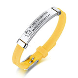 Kids Medical Alert ID Bracelet - Adjustable Silicone ICE SOS Bangle