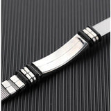 Personalized Stainless Steel Medical Alert ID Band Bracelet