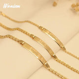Personalized Baby Bracelet Stainless Steel ID Letter Kids Jewelry