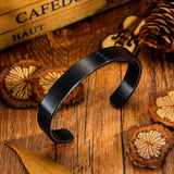Stainless Steel Engraved Bracelet Rose Gold/Silver Bangle