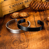 Stainless Steel Engraved Bracelet Rose Gold/Silver Bangle