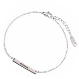 Personalized Engraved Name Bracelet Stainless Steel Laser Bangle Jewelry