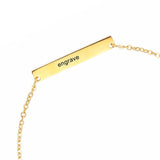 Personalized Engraved Name Bracelet Stainless Steel Laser Bangle Jewelry