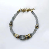 Strawberry Quartz Labradorite Bracelet Friendship Bangle